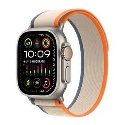 Apple Watch Ultra 2 49mm titanová s oranžovobéžovým trailovým tahem M/L