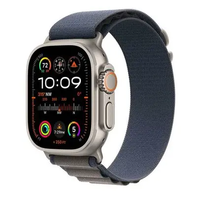 Apple Watch Ultra 2 49mm titanová s modrým alpským tahem S