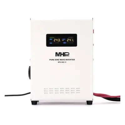 Napěťový měnič MHPower WPU-800-12 UPS, 800W, čistý sinus, 12V