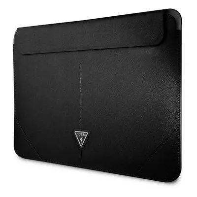 Guess Saffiano Triangle Logo Sleeve 13/14", Black