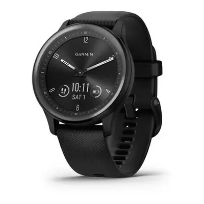 Garmin vívomove Sport, Slate/Black, silikonový řemínek