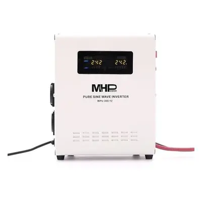 Napěťový měnič MHPower WPU-300-12 UPS, 300W, čistý sinus, 12V