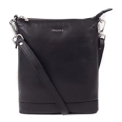 SEGALI Dámská kožená crossbody kabelka 9060 black