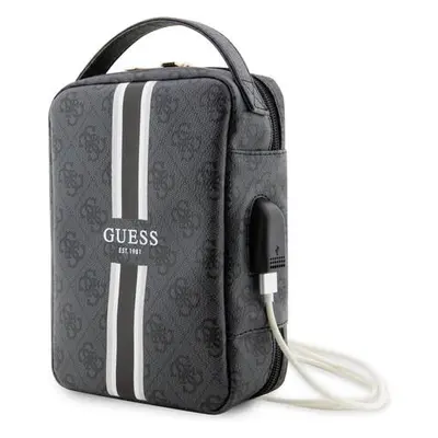 Guess PU 4G Printed Stripes Travel Universal Bag černé