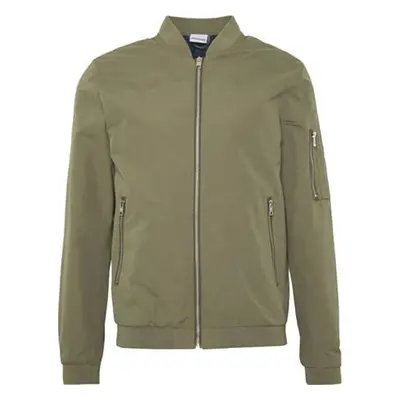 Jack&Jones Pánská bunda JJERUSH BOMBER 12165203 Dusky Green