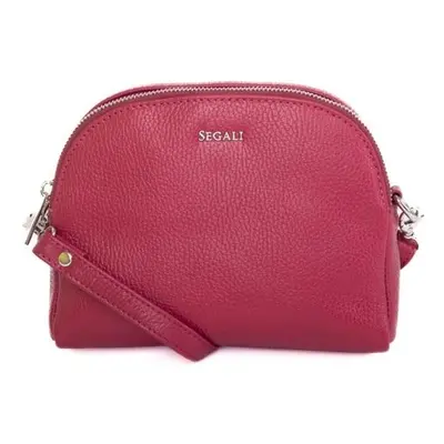 SEGALI Dámská kožená crossbody kabelka 12 viva magenta