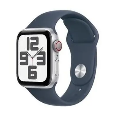 Apple Watch SE (2022) Cellular 40mm sportovní silikonový řemínek bouřkově modrý M/L