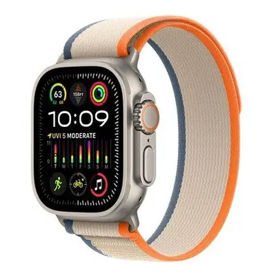 Apple Watch Ultra 2 49mm titanová s oranžovobéžovým trailovým tahem S/M