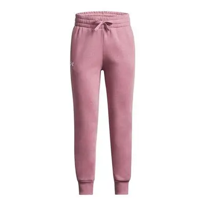 Under Armour Dívčí tepláky Rival Fleece Joggers pink elixir YXL