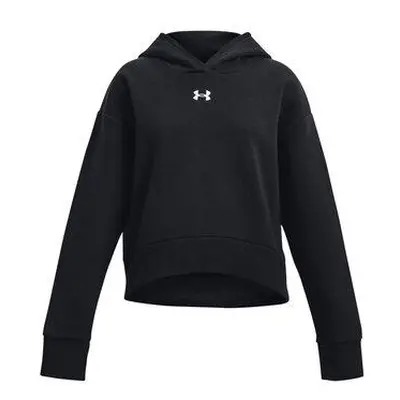 Under Armour Dívčí mikina Rival Fleece Crop Hoodie black YL, Černá