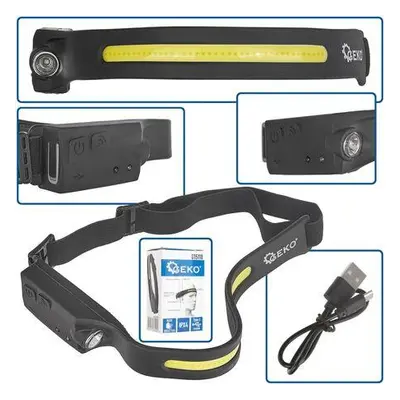 KELTIN Čelovka s IR pohybovým senzorem, 350lm, COB LED/XPE LED, USB nabíjení