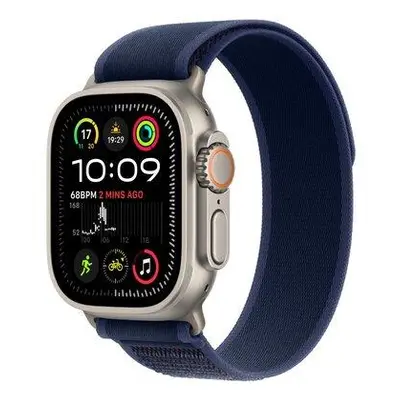 Apple Watch Ultra 2 GPS + Cellular 49mm Natural Titanium Case with Blue Trail Loop - S/M (MX4J3C