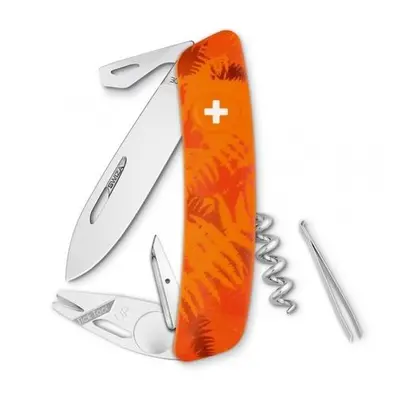 Swiza kapesní nůž TT03 Tick-Tool Camo Filix orange, Oranžová