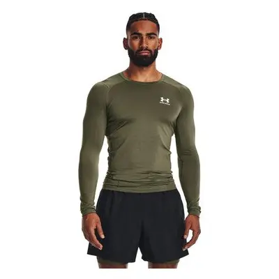 Under Armour pánské sportovní tričko UA HG Armour Comp LS khaki