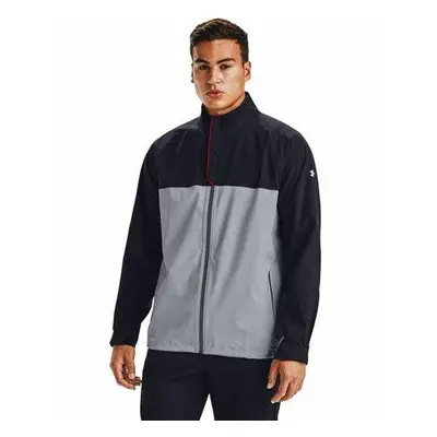 Under Armour Pánská nepromokavá bunda Stormproof Golf Rain Jacket gray Šedá