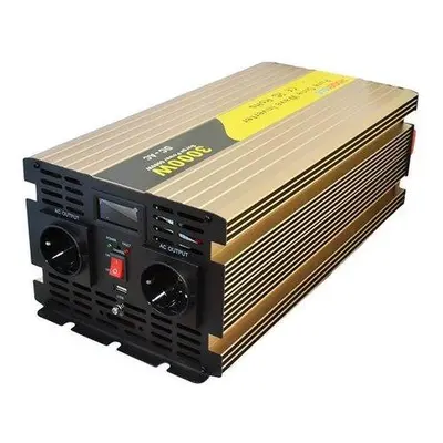 ROGERELE Sinusový měnič napětí REP3000-12, 3000W, 12V, USB port