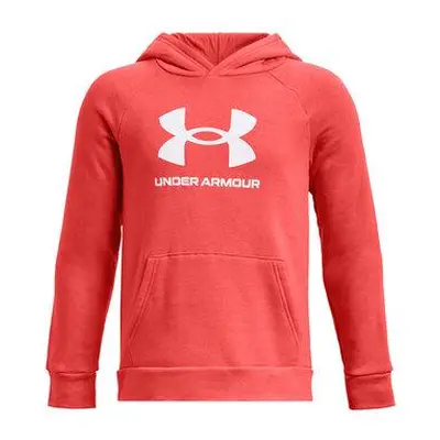 Under Armour Chlapecká mikina Rival Fleece BL Hoodie venom red YM