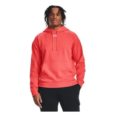 Under Armour Pánská mikina Rival Fleece Hoodie venom red