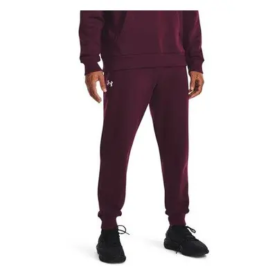 Under Armour Pánské tepláky Rival Fleece Joggers dark maroon XXL