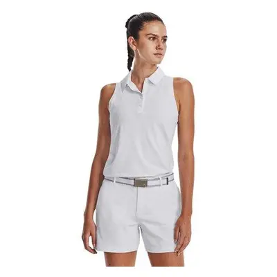 Under Armour Dámské polo tričko bez rukávů Zinger Polo SL white Bílá