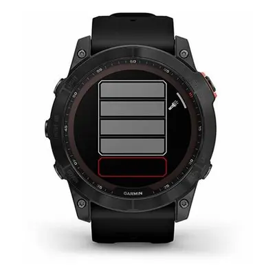 Garmin fenix 7X Solar, Gray/ Black Silicone Band