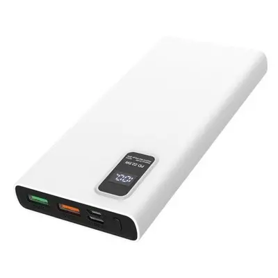 Platinet Power Bank PMPB10WQC726W 10000mAh PD3.0 QC3.0 display bílá