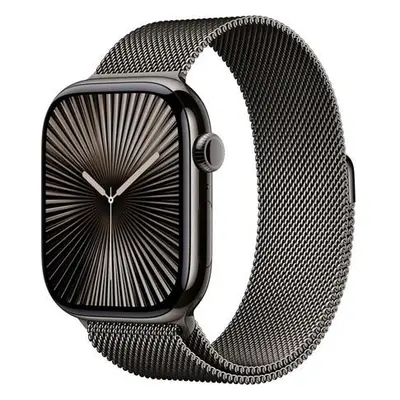 Apple Watch Series 10 GPS + Cellular 42mm Slate Titanium Case with Slate Milanese Loop (MX053QC/