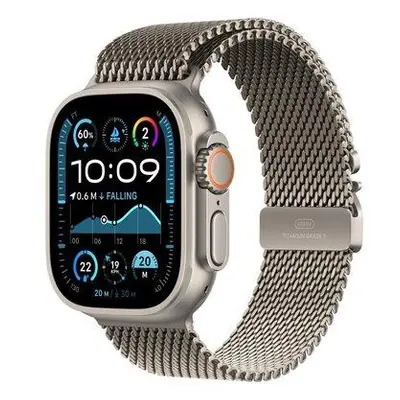 Apple Watch Ultra 2 GPS + Cellular 49mm Natural Titanium Case with Natural Titanium Milanese Loo