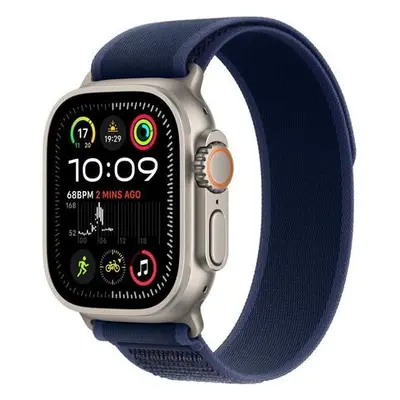 Apple Watch Ultra 2 GPS + Cellular 49mm Natural Titanium Case with Blue Trail Loop - M/L (MX4L3C