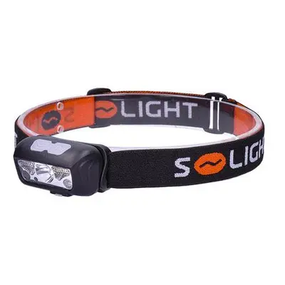 Solight WN40 LED čelová nabíjecí svítilna, 150 + 100lm, bílé a červené světlo, Li-ion, USB