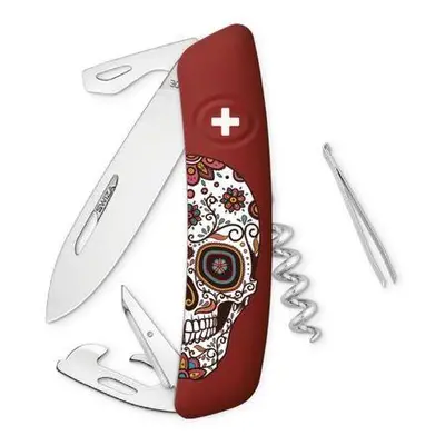 Swiza kapesní nůž D03 Mexican Skull red