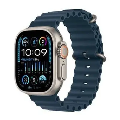 Apple Watch Ultra 2 49mm titanová s modrým oceánským řemínkem