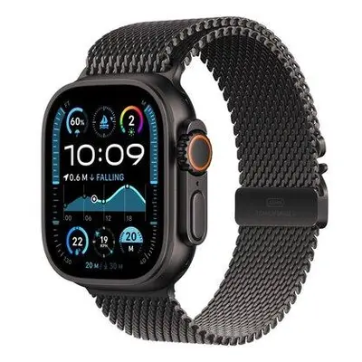 Apple Watch Ultra 2 GPS + Cellular 49mm Black Titanium Case with Black Titanium Milanese Loop - 