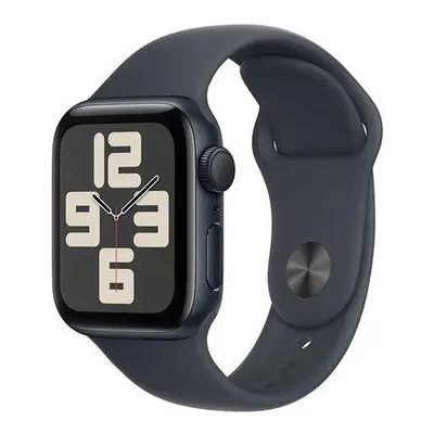 Apple Watch SE GPS 44mm Midnight Aluminium Case with Midnight Sport Band - S/M