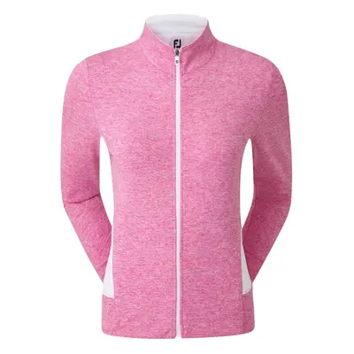 FootJoy Full Zip Knit Mid Layer dámská golfová mikina, růžová