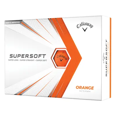 Callaway Supersoft 21 golfové míče - oranžové matné 12 ks DOPRODEJ