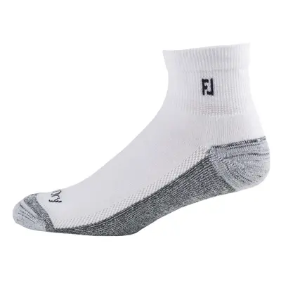 FootJoy ProDry Quarter pánské golfové ponožky, bílé/šedé