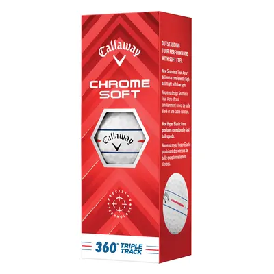 Callaway Chrome Soft 360 Triple Track 24 golfové míče - bílé 3 ks