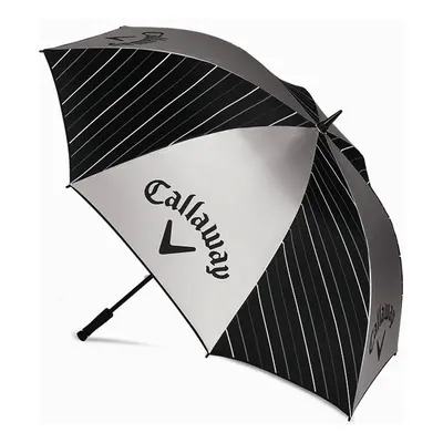 Callaway UV golfový deštník 64'' (163 cm), stříbrný/černý s pruhy