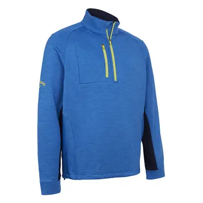 Callaway Heather Stripe Fleece pánská golfová mikina, modrá