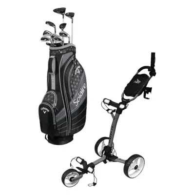 Callaway Solaire dámský set, pravý + AXGLO TRILITE, golfový vozík