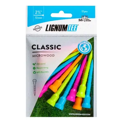 Lignum golfová týčka 72 mm, 12 ks, mix neonových barev