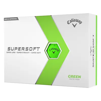 Callaway Supersoft 23 golfové míče - zelené matné 12 ks