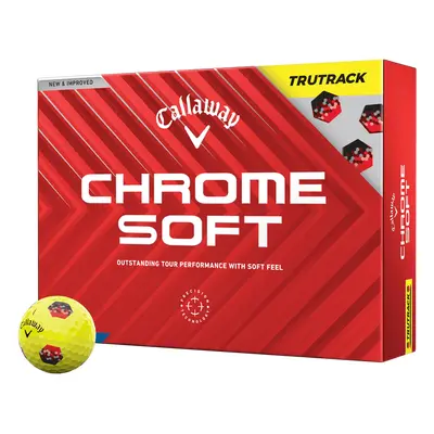 Callaway Chrome Soft TruTrack 24 golfové míče - žluté 12 ks