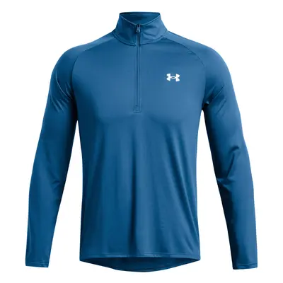 Under Armour Tech 2.0 1/2 Zip pánské triko s dlouhým rukávem, modré