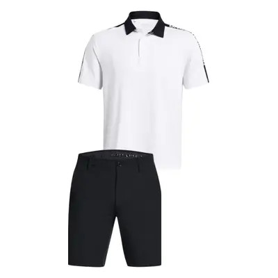 Under Armour pánský letní golfový outfit, bílý/černý