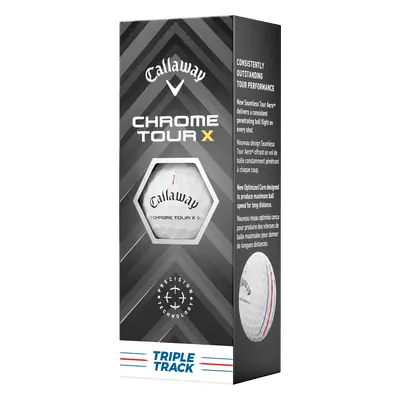 Callaway Chrome Tour X Triple Track 24 golfové míče - bílé 3 ks