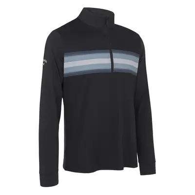 Callaway Energy Stripe Print pánská golfová mikina, černá