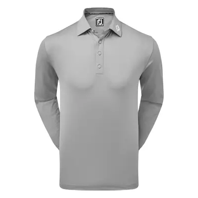 FootJoy Thermocool Self Collar pánské triko s dlouhým rukávem, šedé