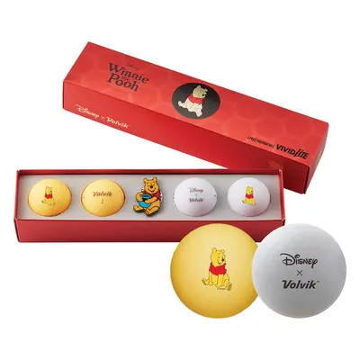 Volvik Vivid Disney Pooh dárková sada golfových míčů